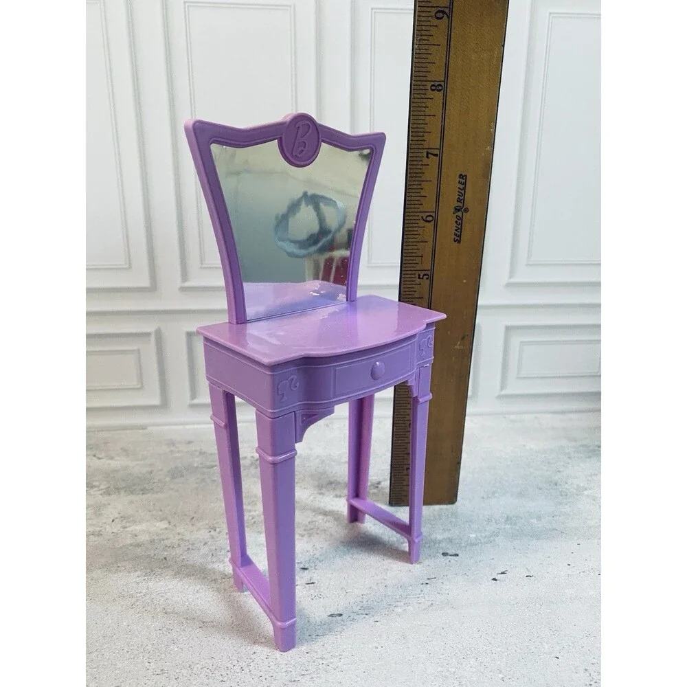 2010 Barbie Malibu House Dreamhouse Replacement Purple Vanity  Furniture Piece